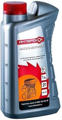Масло моторное ИНТЕРСКОЛ для 2-х тактных двигателей 1л, минеральное, 2600 005 — Магазин официального дилера Интерскол в России