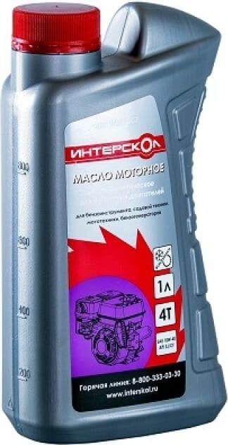 Масло моторное ИНТЕРСКОЛ для 4-х тактных двигателей, 1л, минеральное, 2600 008 фото 1 — Магазин официального дилера Интерскол в России