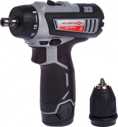 Аккумуляторная дрель-шуруповерт ИНТЕРСКОЛ ДА-12ЭР-02 КОМБИ, Li-ion, 2 скорости, 2 аккум., 1,5Ач, ЗУ, оснастка, кейс 534.0.2.10 — Магазин официального дилера Интерскол в России