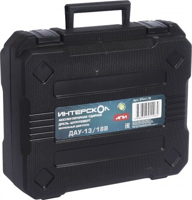 Профессиональная бесщёточная аккумуляторная ударная дрель-шуруповерт ИНТЕРСКОЛ ДАУ-13/18В, Li-ion АПИ, 2 скорости, без АКБ и ЗУ, кейс, 574.0.0.70 — Магазин официального дилера Интерскол в России