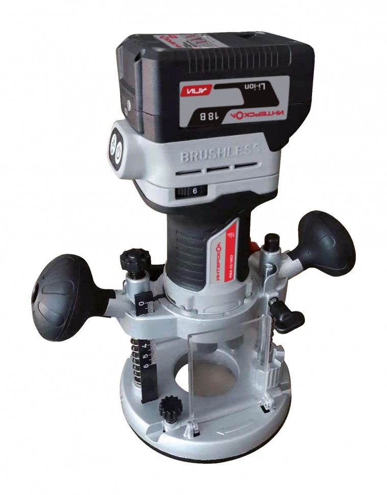 Бесщеточный профессиональный аккумуляторный фрезер ИНТЕРСКОЛ ФМА-55/ 18ВЭ с вентильным двигателем 695.1.0.70 фото 1 — Магазин официального дилера Интерскол в России