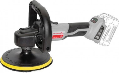 Профессиональная бесщёточная аккумуляторная угловая полировальная машина ИНТЕРСКОЛ УПМ-180/18ВЭ, Li-ion АПИ, с регулировкой оборотов, без АКБ и ЗУ, картон, 642.1.0.70 — Магазин официального дилера Интерскол в России