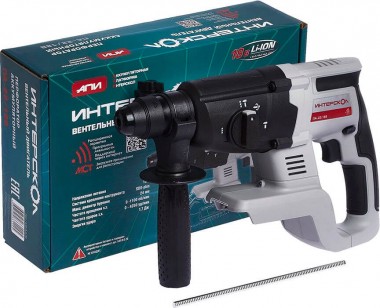 Профессиональный бесщёточный аккумуляторный перфоратор ИНТЕРСКОЛ ПА-22/18В, Li-ion АПИ, SDS-plus, 3 режима, без аккум. и ЗУ, кейс, 649.0.0.70 — Магазин официального дилера Интерскол в России