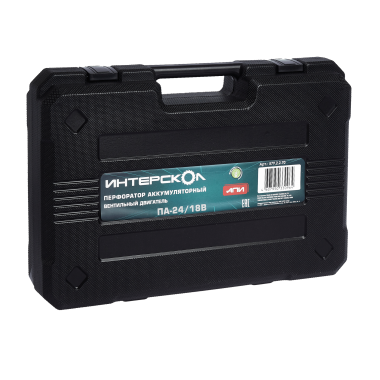 Профессиональный бесщёточный аккумуляторный перфоратор ИНТЕРСКОЛ ПА-24/18В, Li-ion АПИ, SDS-plus, 3 режима, 2 аккум. 2Ач, ЗУ, кейс, 579.2.2.70 — Магазин официального дилера Интерскол в России