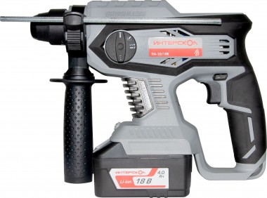 Профессиональный бесщёточный аккумуляторный перфоратор ИНТЕРСКОЛ ПА-24/18В, Li-ion АПИ, SDS-plus, 3 режима, 1 аккум. 4Ач, ЗУ, кейс, 579.4.1.70 — Магазин официального дилера Интерскол в России