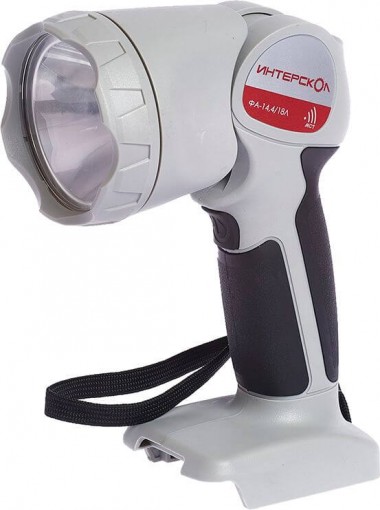 Аккумуляторный светодиодный фонарь ИНТЕРСКОЛ ФА-14,4/18Л, Апи Li-ion, без АКБ и ЗУ, 525.1.1.70 — Магазин официального дилера Интерскол в России