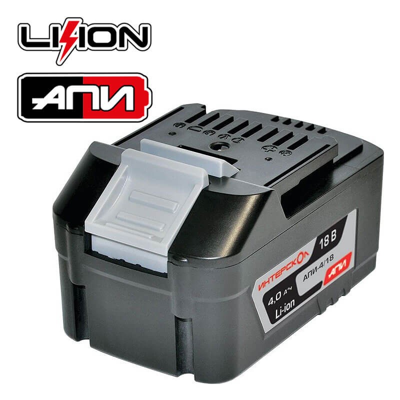 Аккумуляторный блок ИНТЕРСКОЛ АПИ-4/18 (4А/ч, 18В, Li-ion ) 2400.021 фото 1 — Магазин официального дилера Интерскол в России