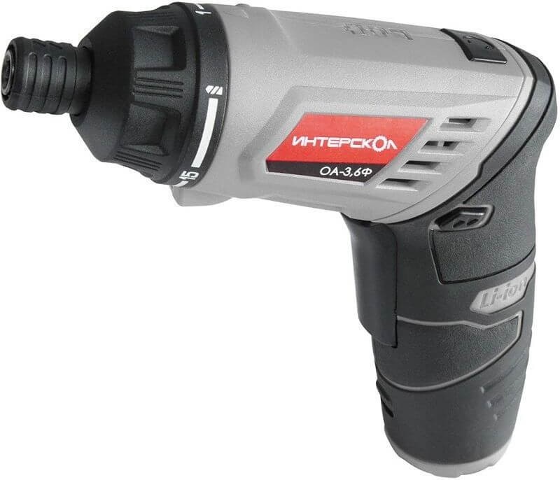 Аккумуляторная отвертка с фонарём ИНТЕРСКОЛ ОА-3,6Ф Li-ion, 3,6В, 1,3А*ч, HEX 1/4', оснастка, блистер 433.0.2.00 фото 1 — Магазин официального дилера Интерскол в России