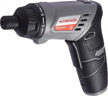 Аккумуляторная отвертка с фонарём ИНТЕРСКОЛ ОА-3,6Ф Li-ion, 3,6В, 1,3А*ч, HEX 1/4', оснастка, блистер 433.0.2.00 — Магазин официального дилера Интерскол в России
