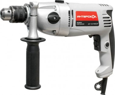 Сетевая дрель ударная ИНТЕРСКОЛ ДУ-16/1000ЭР, 1000Вт, 57.1.3.00 — Магазин официального дилера Интерскол в России