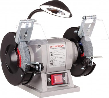 Заточная машина (точило) ИНТЕРСКОЛ Т-125/120 с подсветкой, 539.1.0.00 — Магазин официального дилера Интерскол в России