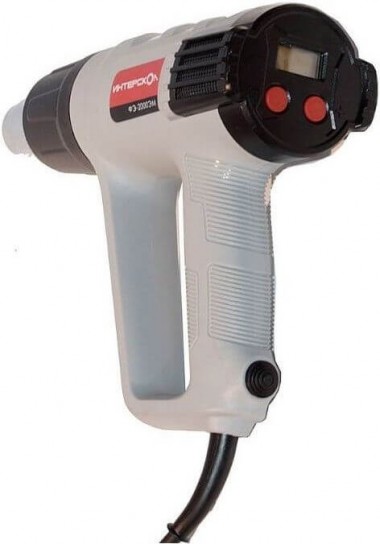 Строительный фен электрический ИНТЕРСКОЛ ФЭ-2000ЭМ, кейс, 385.0.1.00 — Магазин официального дилера Интерскол в России