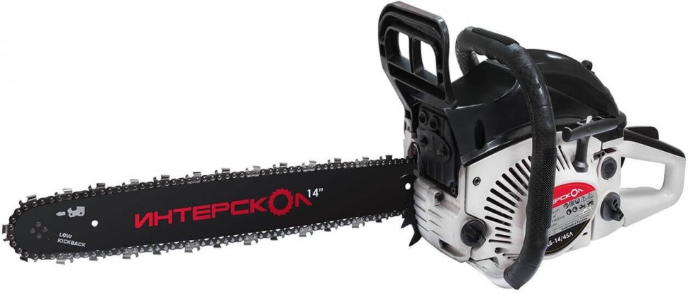 Пила цепная бензиномоторная ИНТЕРСКОЛ ПЦБ-16/45Л, 1,8кВт, 443.01.0.00 фото 1 — Магазин официального дилера Интерскол в России